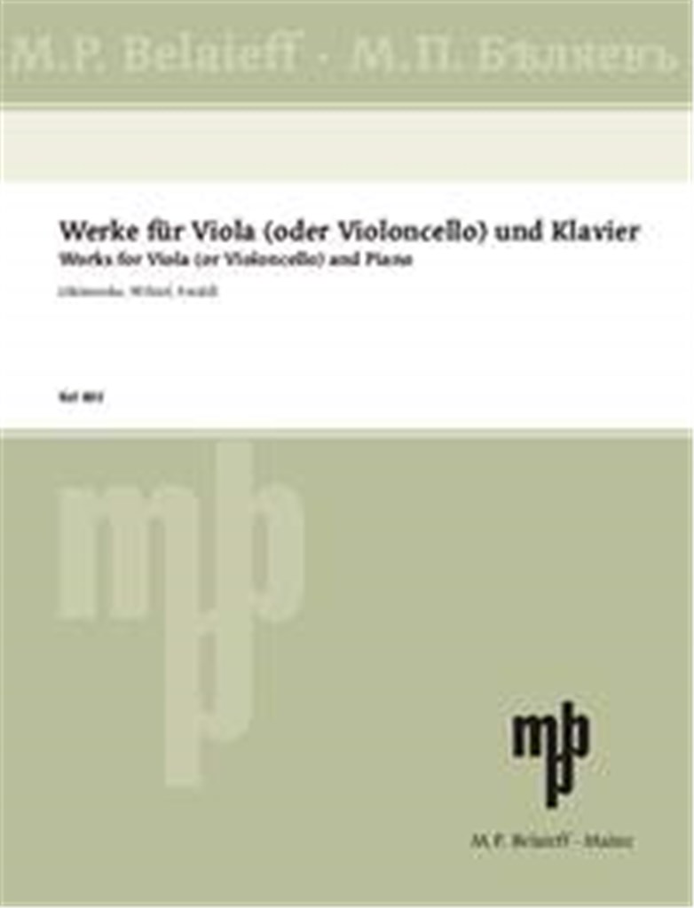 Werke für Viola (oder Violoncello) und Klavier
